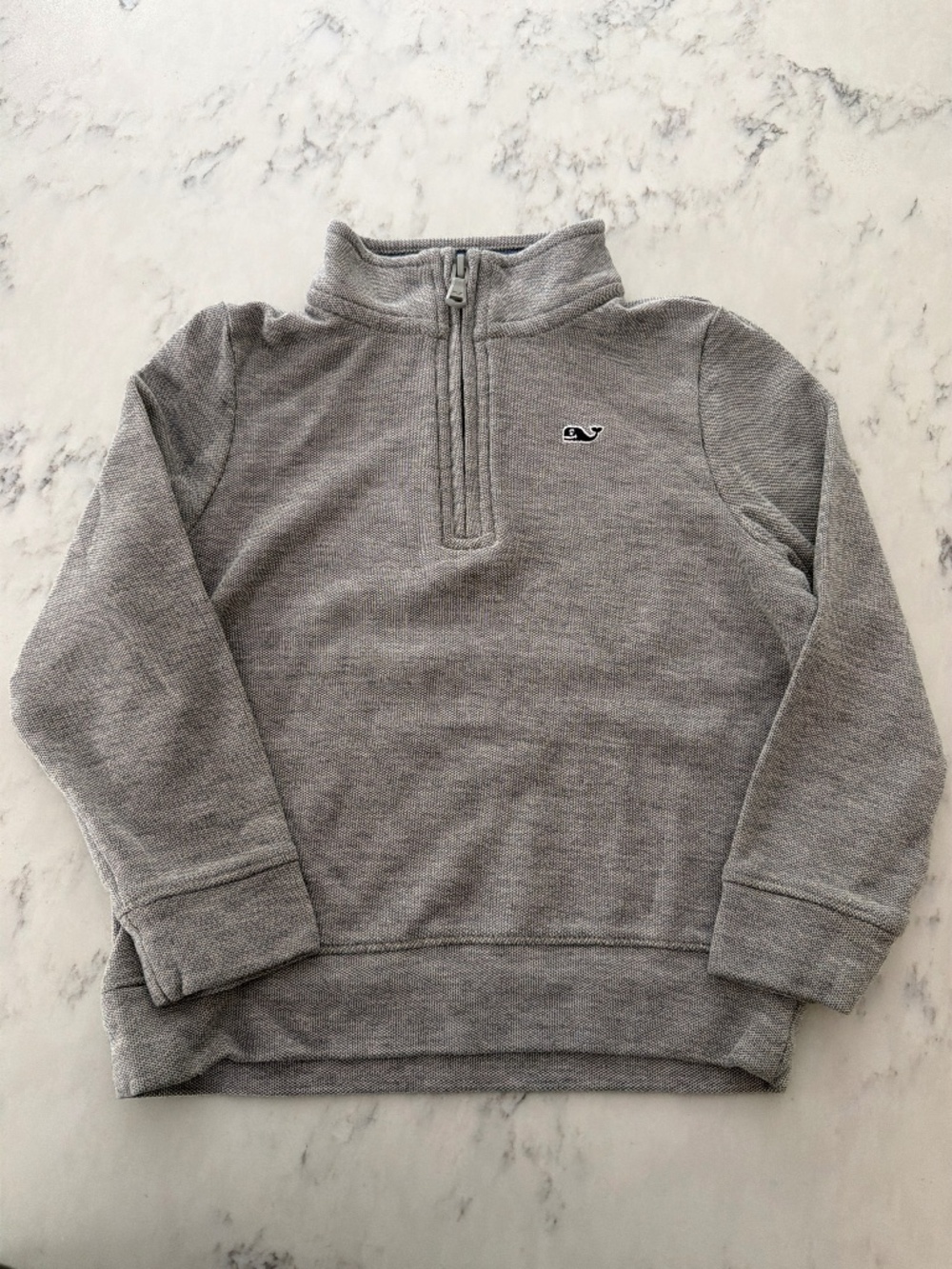 Boys Vineyard Vines Pique Polo Quarter Zip Pullover